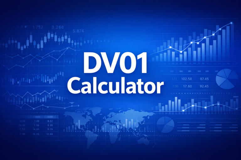 Professional finance illustration representing DV01 Calculator