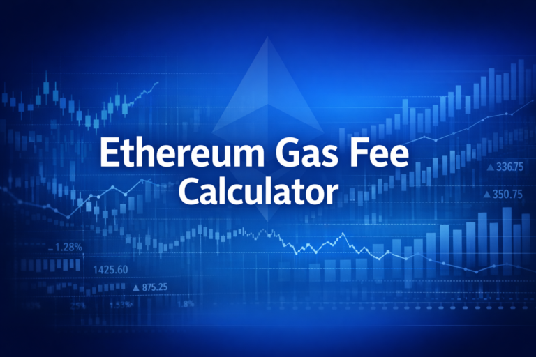 Professional finance illustration representing Ethereum Gas Fee Calculator