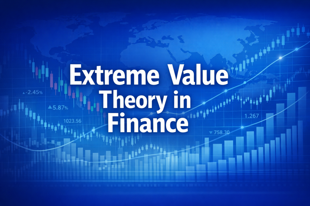 Professional finance illustration representing Extreme Value Theory in Finance: Tail Risk, GEV, and GPD