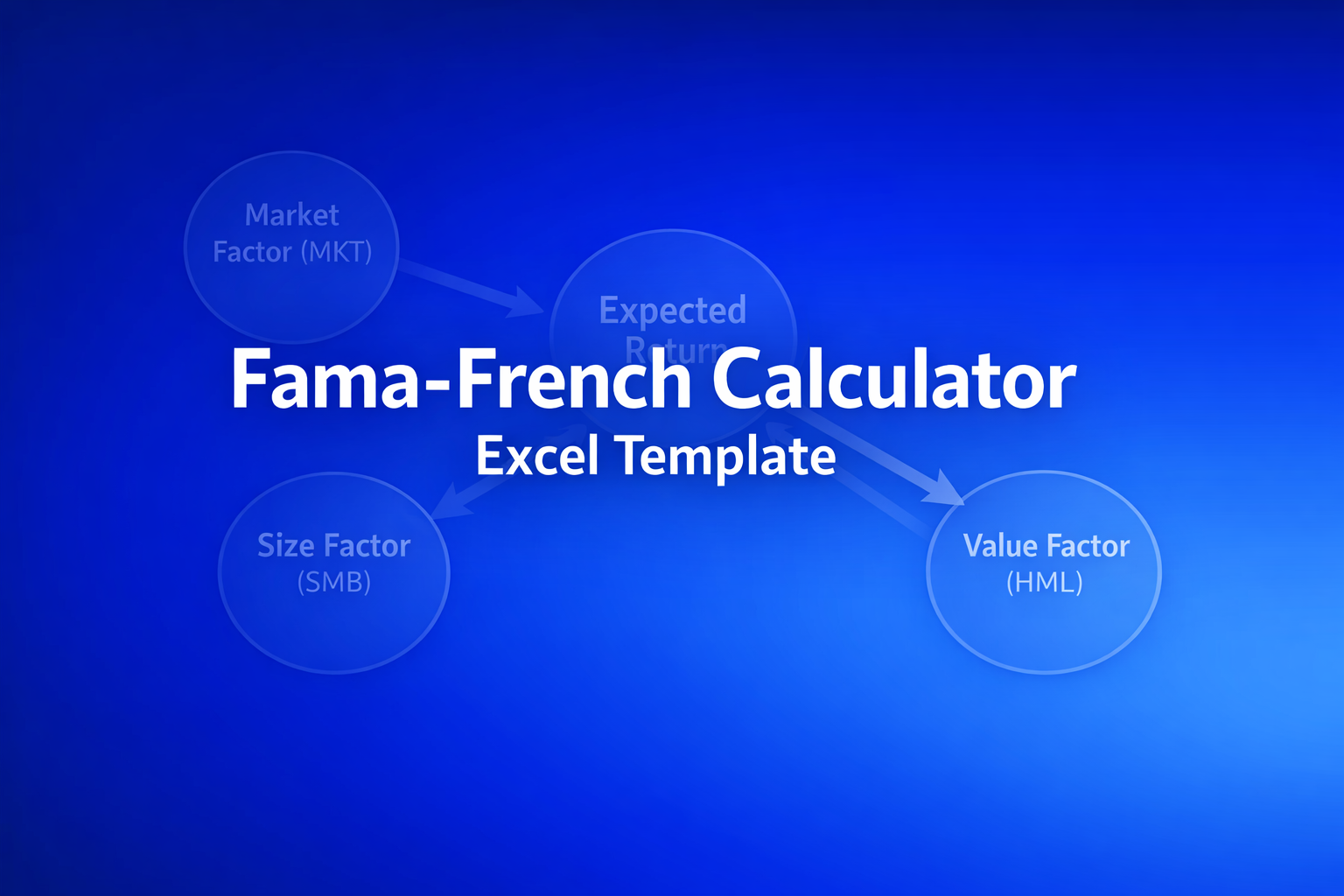 Professional finance illustration representing Fama-French Calculator Excel Template