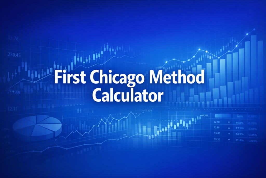 Professional finance illustration representing First Chicago Method Calculator