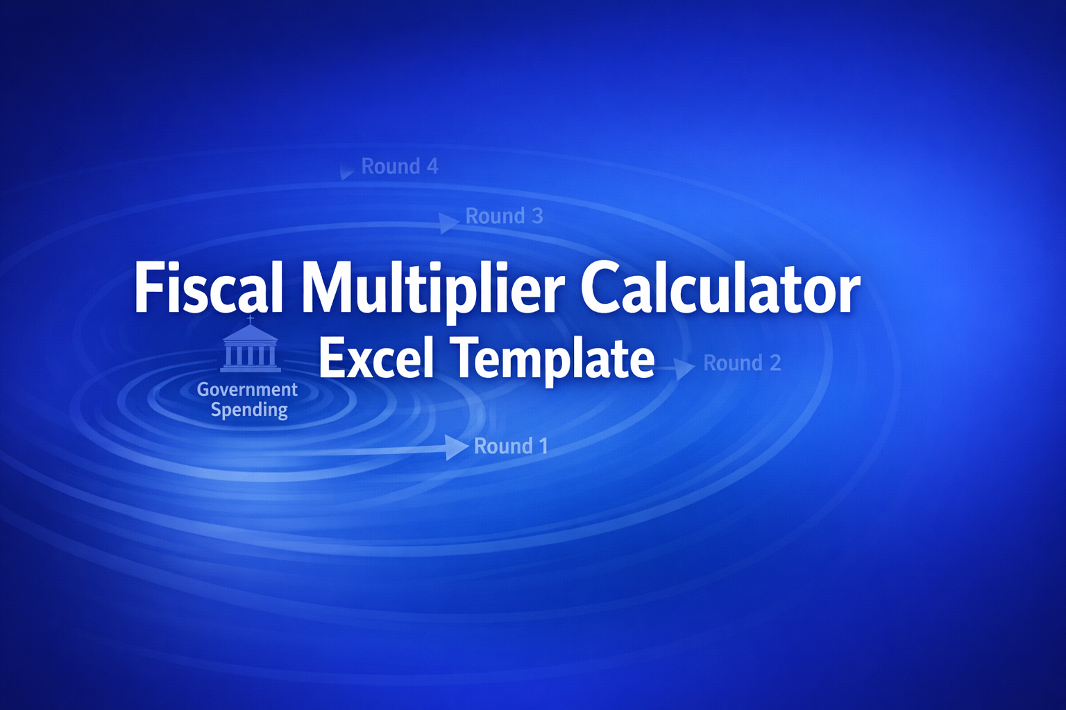Professional finance illustration representing Fiscal Multiplier Calculator Excel Template