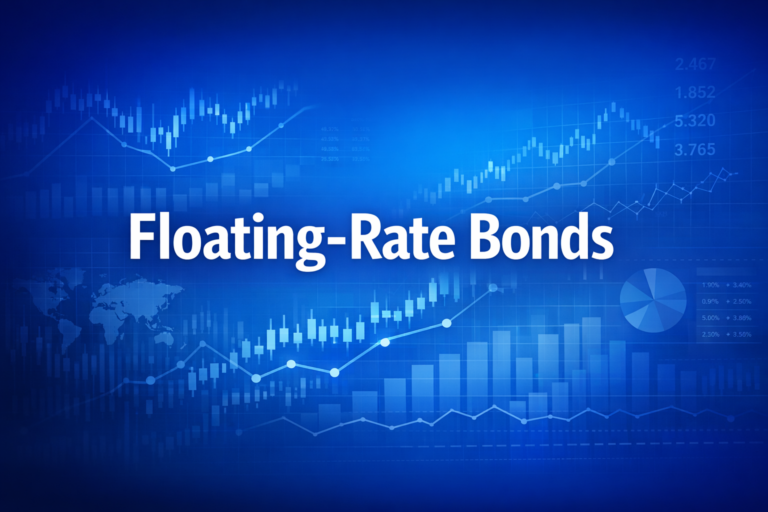 Professional finance illustration representing Floating-Rate Bonds: Features, Spread Measures & SOFR Transition