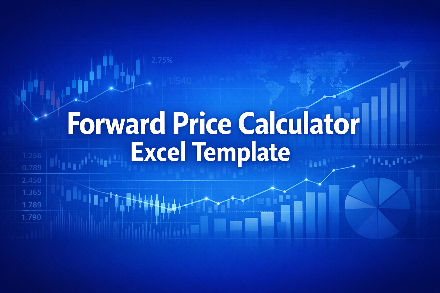 Professional finance illustration representing Forward Price Calculator Excel Template