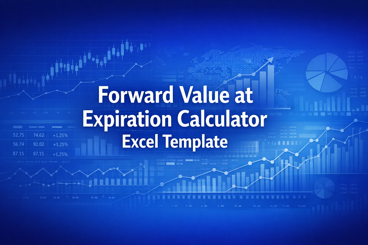 Professional finance illustration representing Forward Value at Expiration Calculator Excel Template