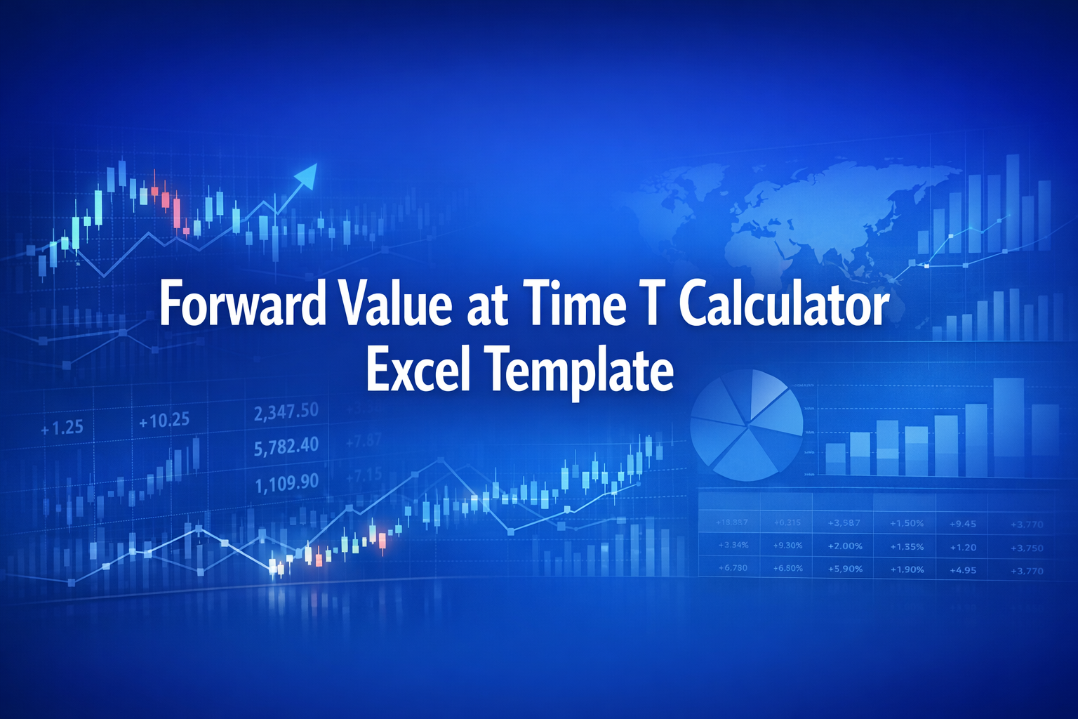 Professional finance illustration representing Forward Value at Time T Calculator Excel Template