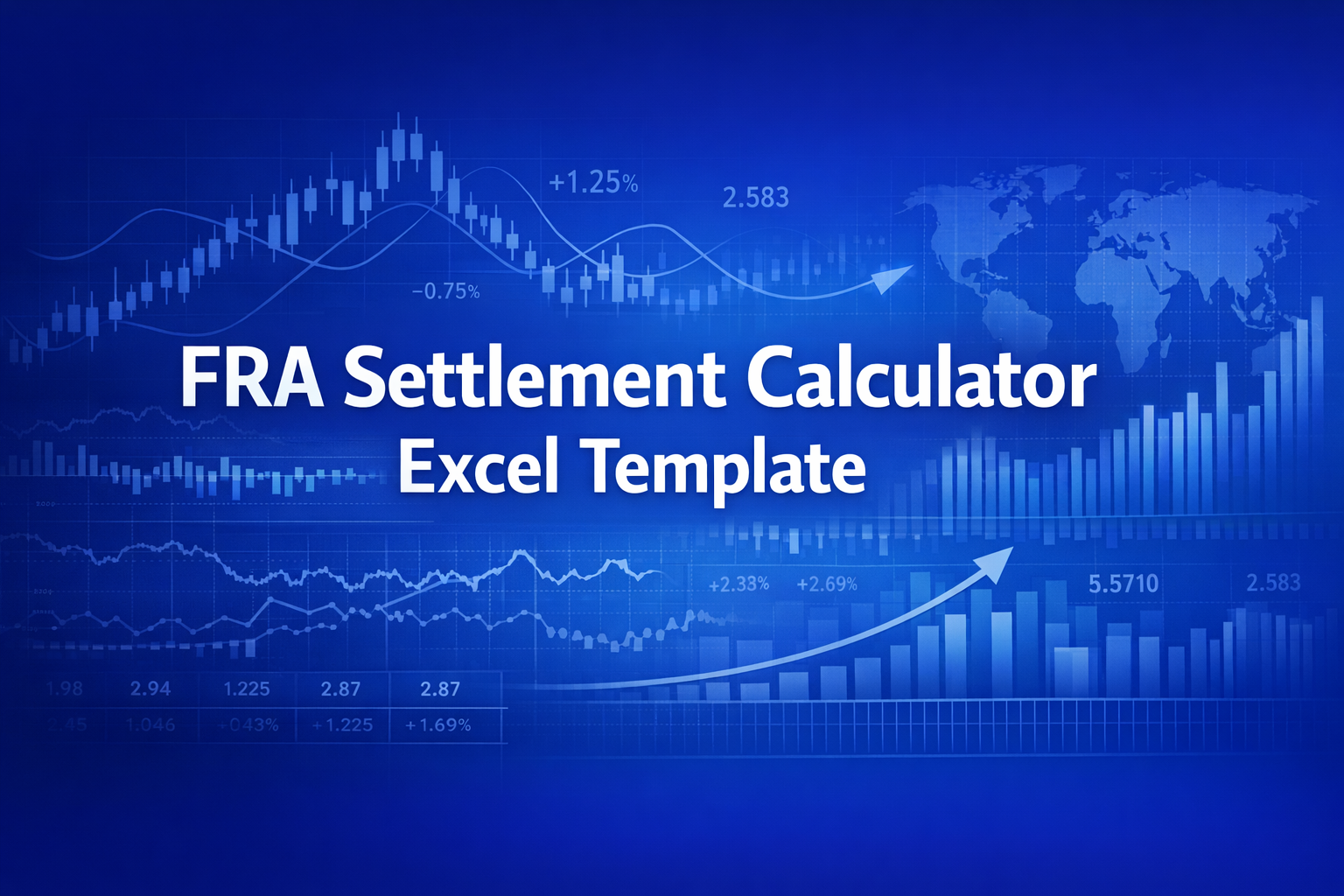 Professional finance illustration representing FRA Settlement Calculator Excel Template