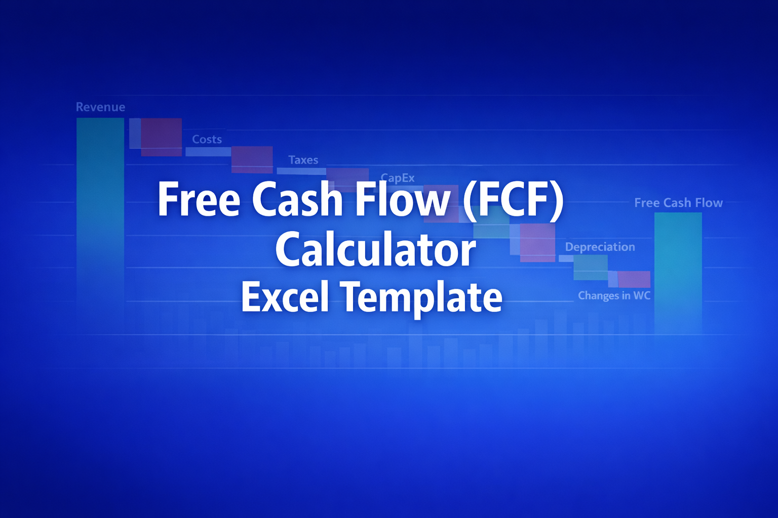 Professional finance illustration representing Free Cash Flow (FCF) Calculator Excel Template
