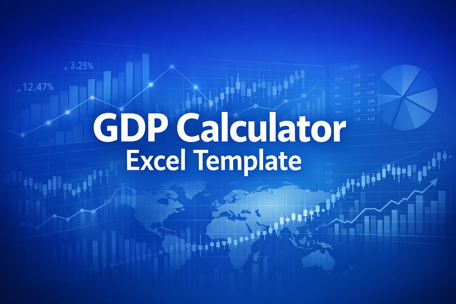 Professional finance illustration representing GDP Calculator Excel Template