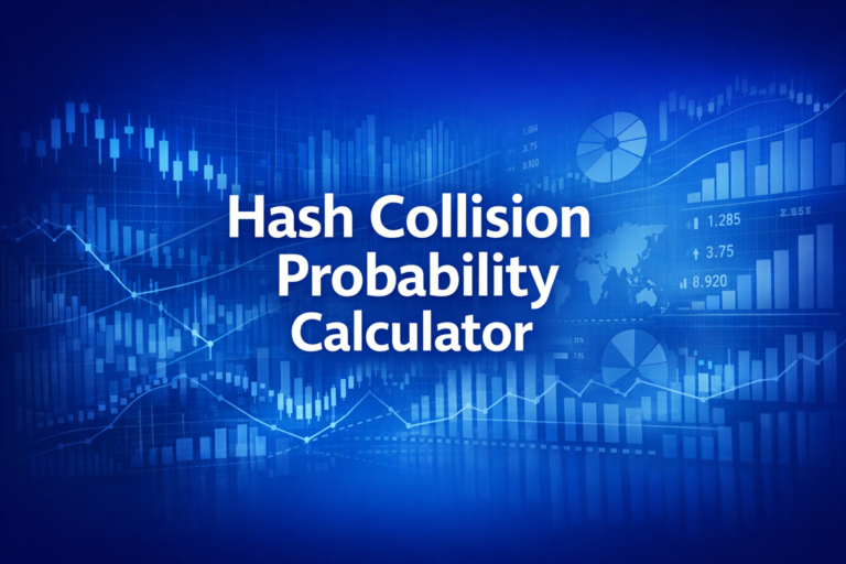 Professional finance illustration representing Hash Collision Probability Calculator
