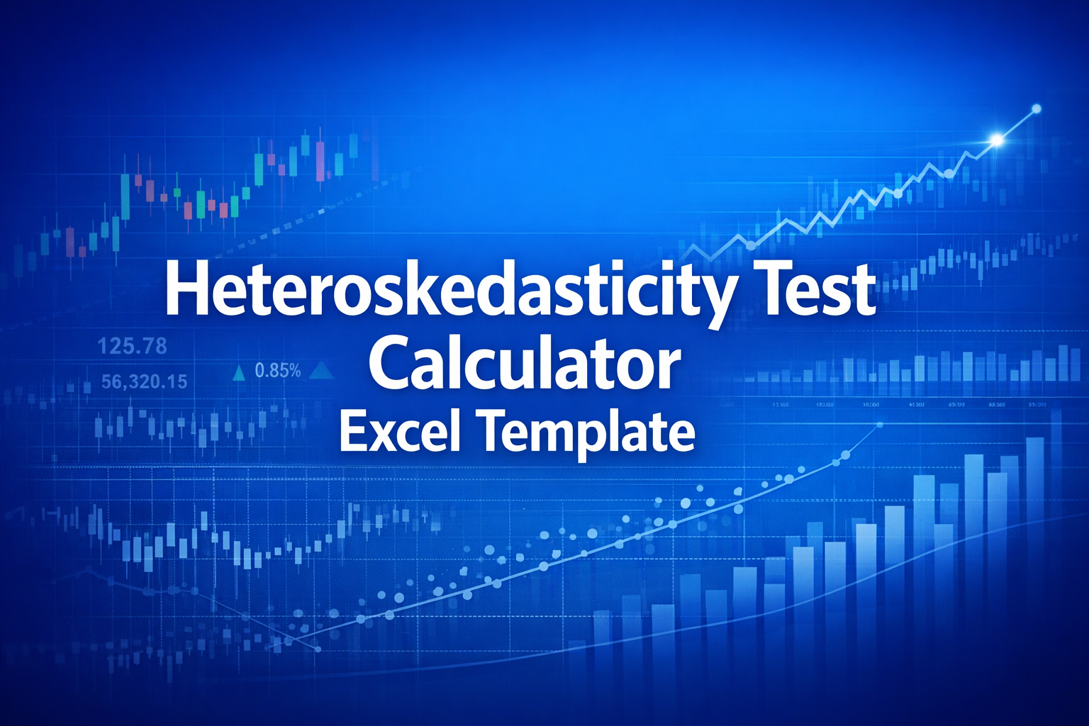 Professional finance illustration representing Heteroskedasticity Test Calculator Excel Template