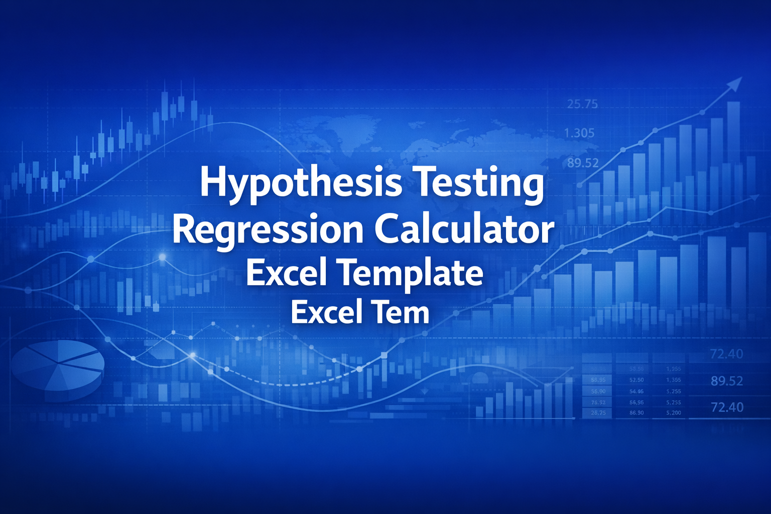 Professional finance illustration representing Hypothesis Testing Regression Calculator Excel Template Excel Template