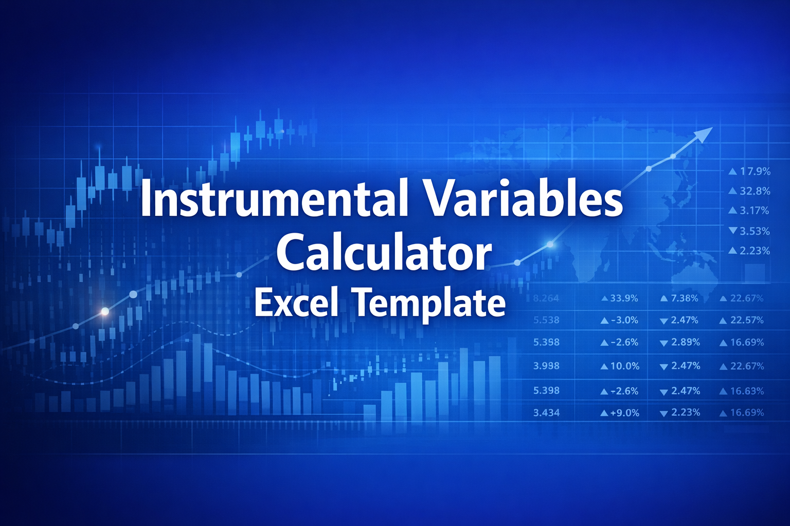 Professional finance illustration representing Instrumental Variables Calculator Excel Template