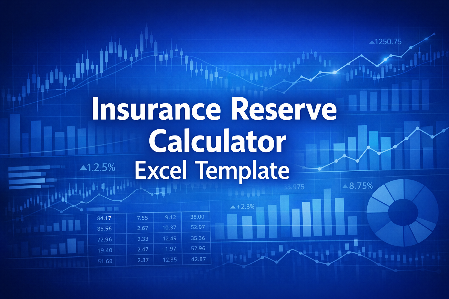 Professional finance illustration representing Insurance Reserve Calculator Excel Template