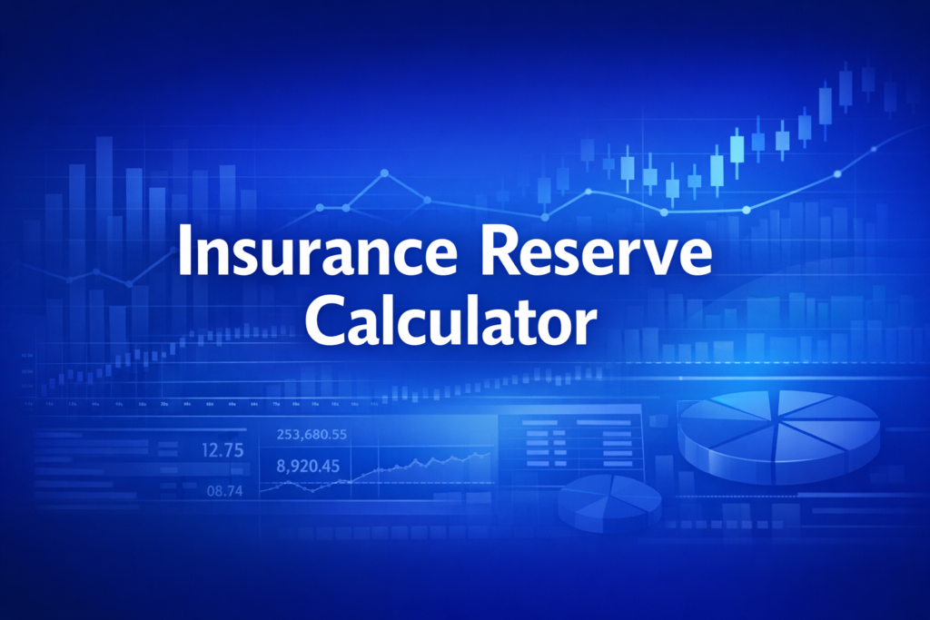 Professional finance illustration representing Insurance Reserve Calculator