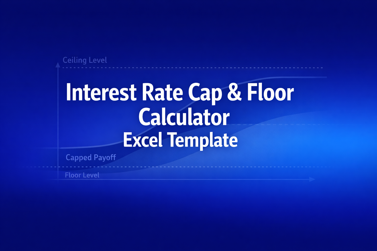 Professional finance illustration representing Interest Rate Cap & Floor Calculator Excel Template