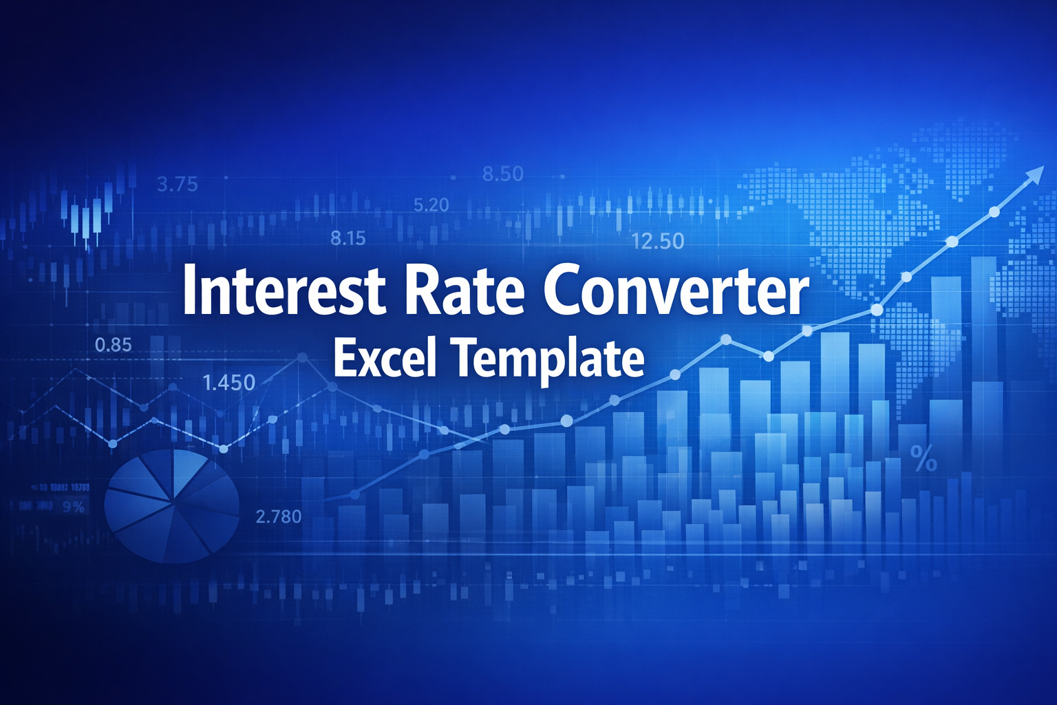 Professional finance illustration representing Interest Rate Converter Excel Template