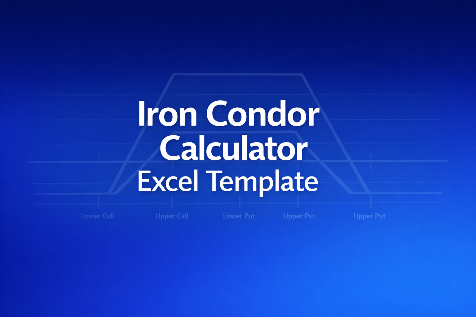 Professional finance illustration representing Iron Condor Calculator Excel Template