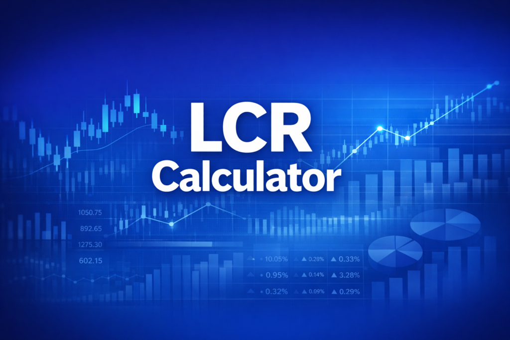 Professional finance illustration representing LCR Calculator: Basel III Liquidity Coverage Ratio