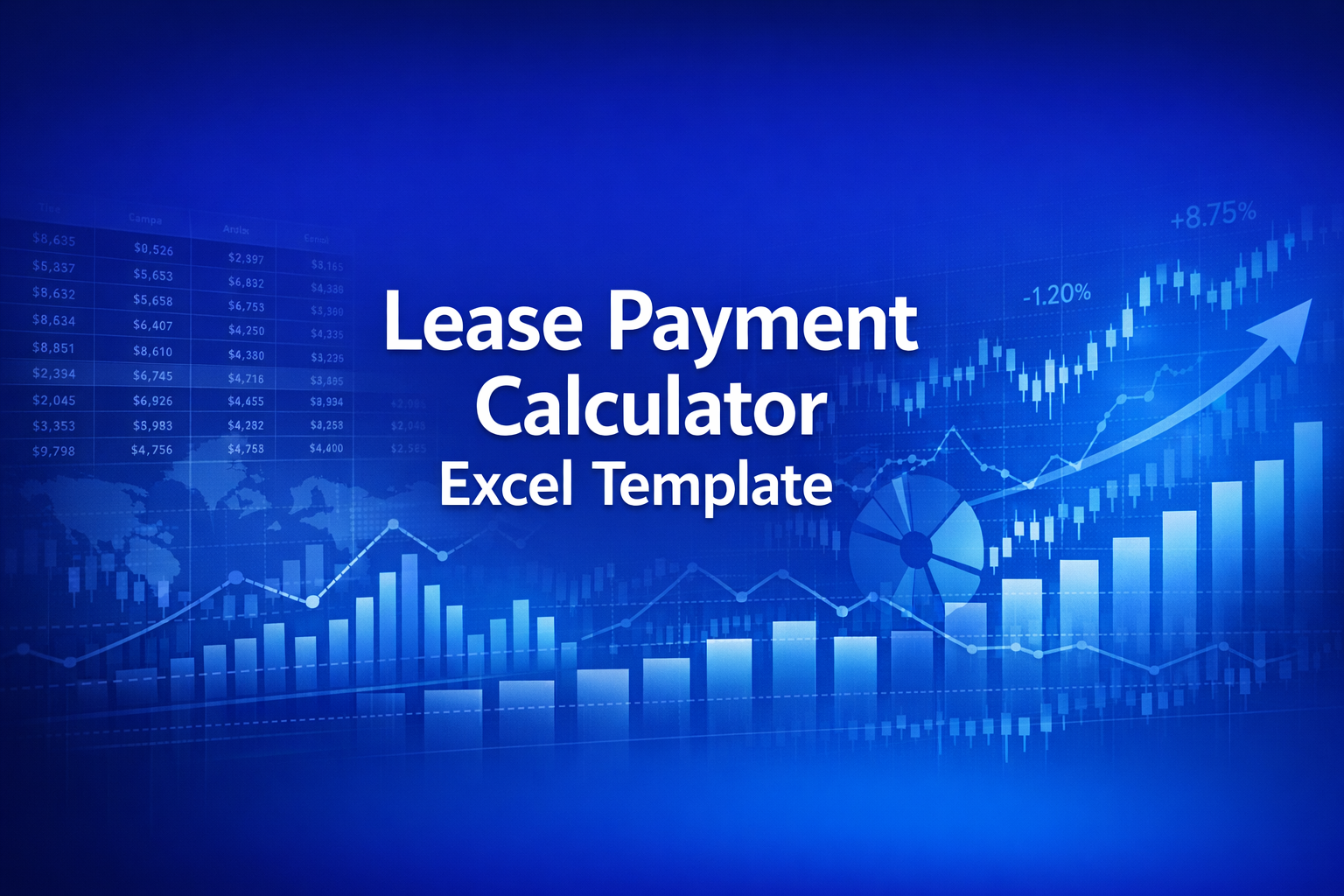 Professional finance illustration representing Lease Payment Calculator Excel Template