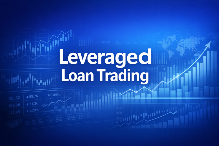 Professional finance illustration representing Leveraged Loan Trading: Secondary Market, Settlement & Valuation