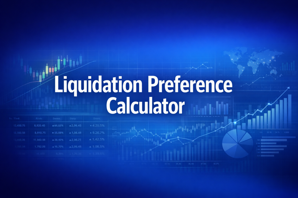 Professional finance illustration representing Liquidation Preference Calculator: VC Payout Scenarios