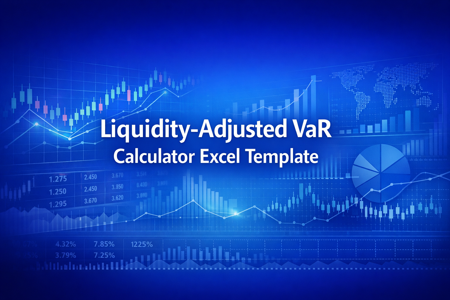 Professional finance illustration representing Liquidity-Adjusted VaR Calculator Excel Template