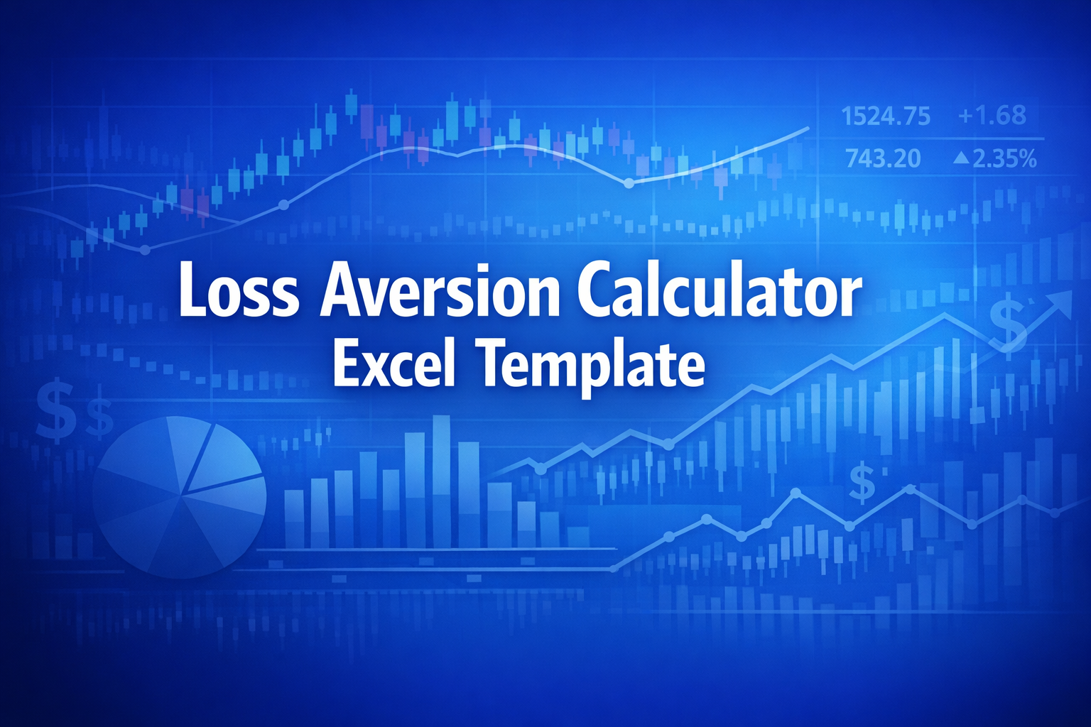 Professional finance illustration representing Loss Aversion Calculator Excel Template