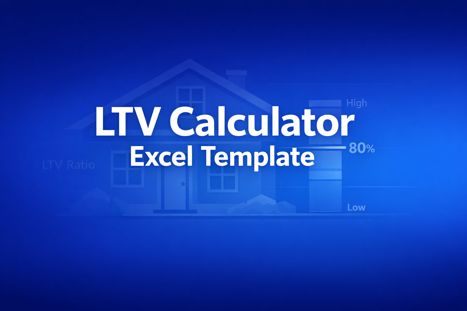 Professional finance illustration representing LTV Calculator Excel Template