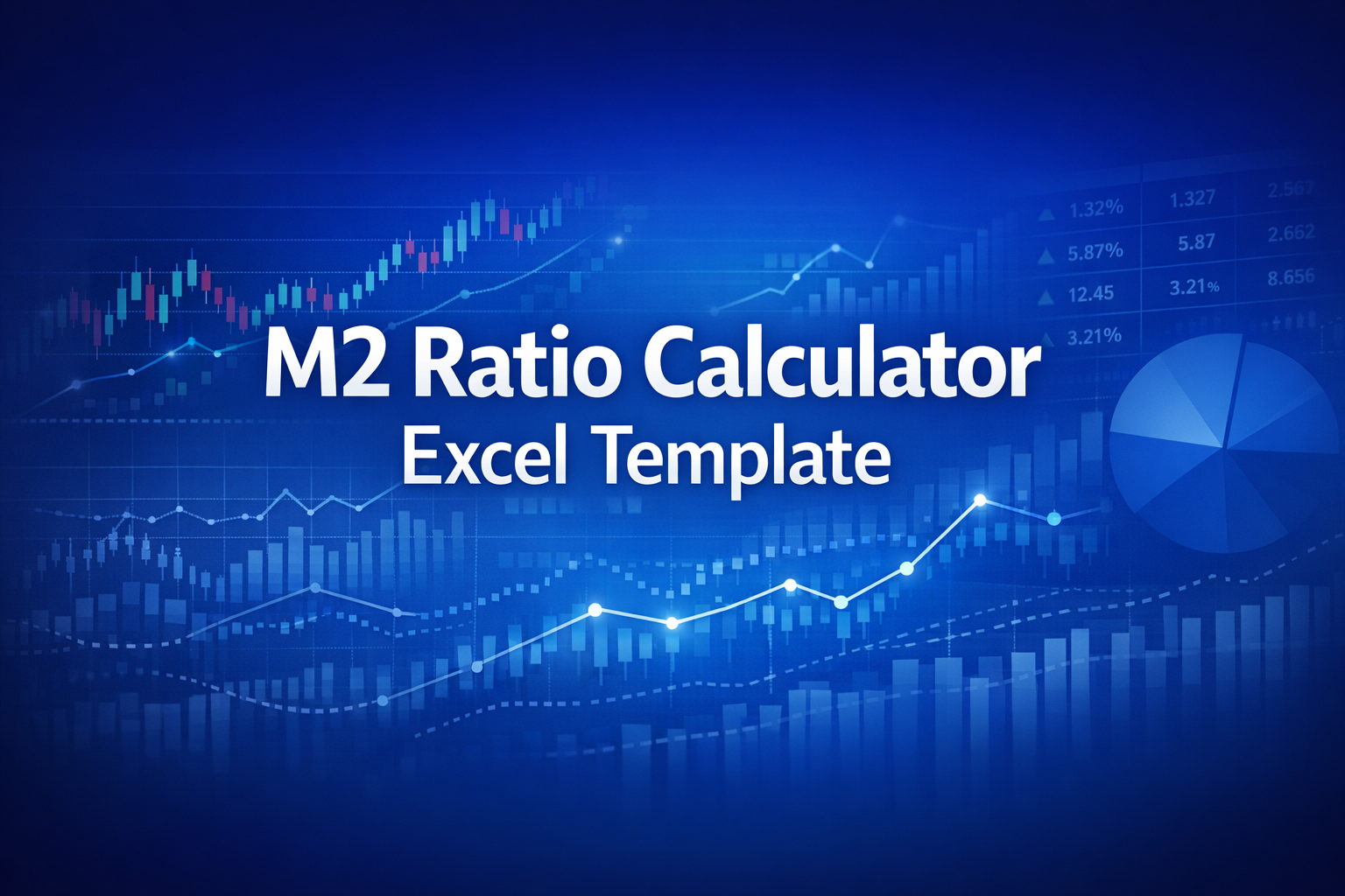 Professional finance illustration representing M2 Ratio Calculator Excel Template