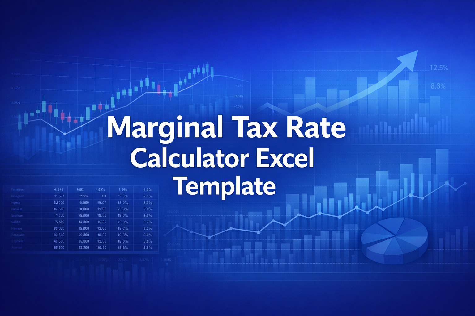 Professional finance illustration representing Marginal Tax Rate Calculator Excel Template