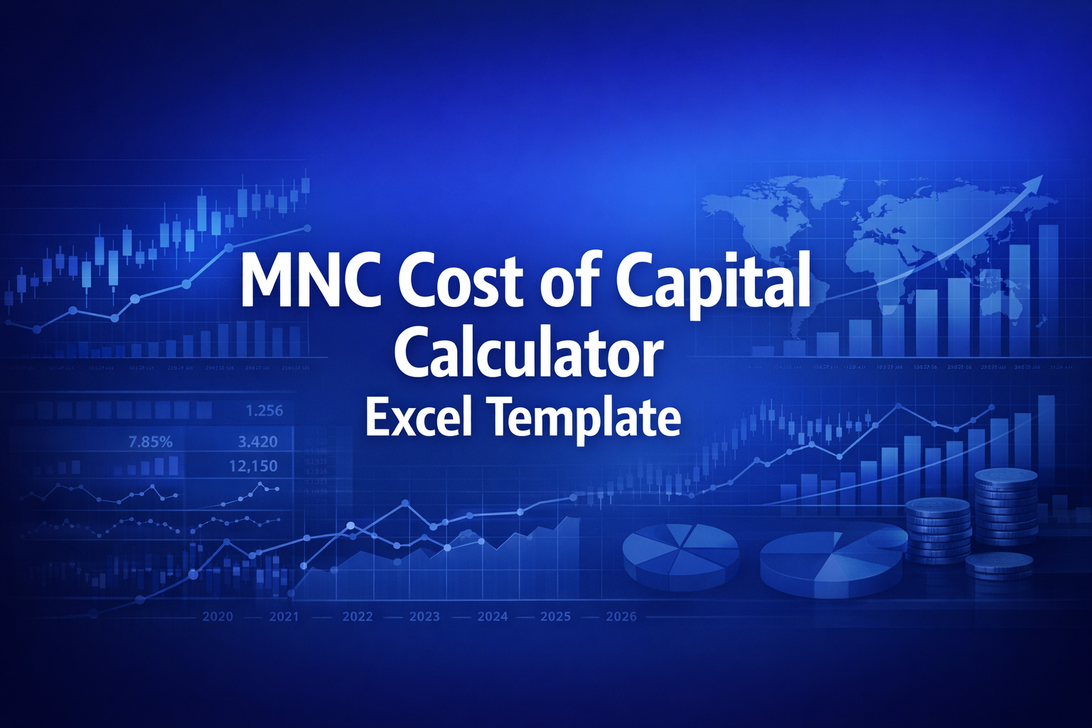 Professional finance illustration representing MNC Cost of Capital Calculator Excel Template