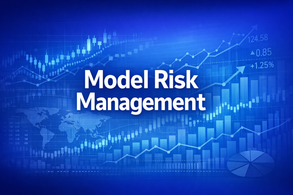 Professional finance illustration representing Model Risk Management: Validation, Governance & SR 11-7