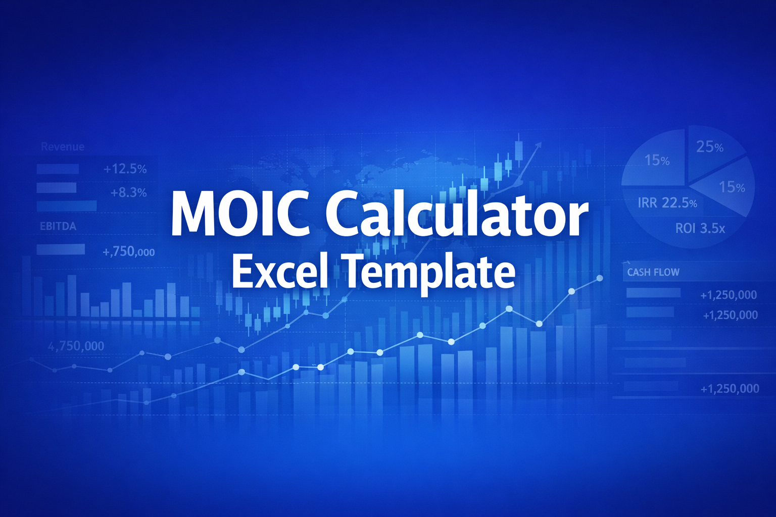 Professional finance illustration representing MOIC Calculator Excel Template