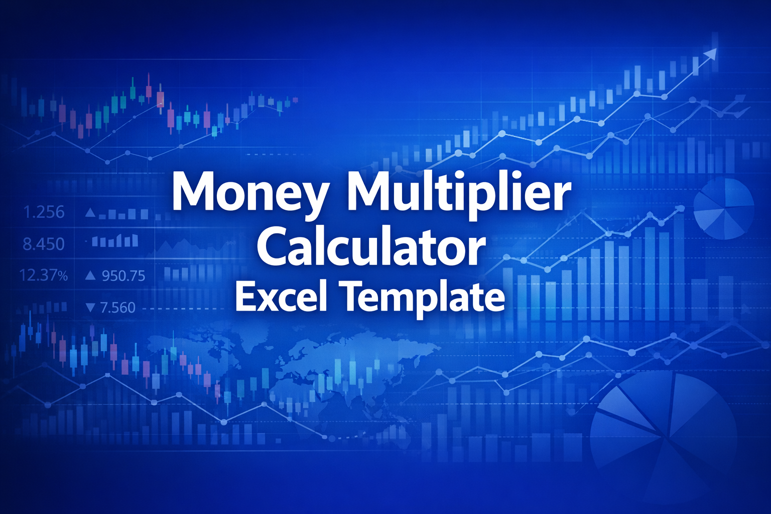 Professional finance illustration representing Money Multiplier Calculator Excel Template