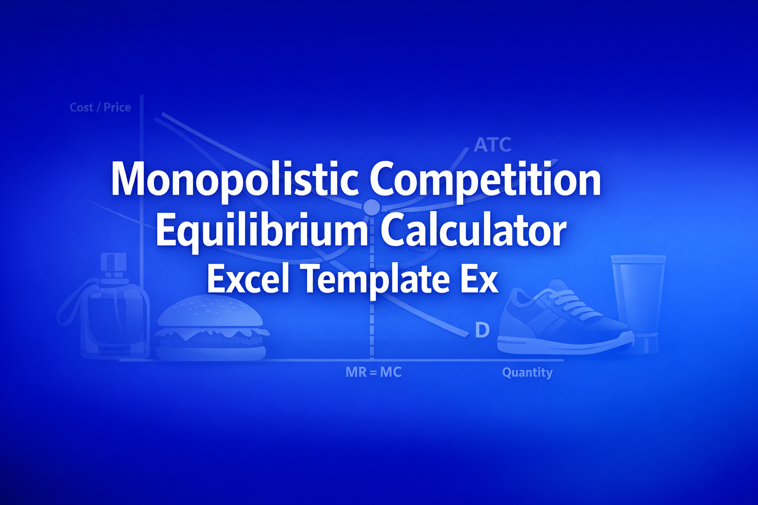 Professional finance illustration representing Monopolistic Competition Equilibrium Calculator Excel Template Excel Template