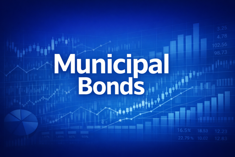 Professional finance illustration representing Municipal Bonds: General Obligation vs Revenue Bonds & Tax-Exempt Investing