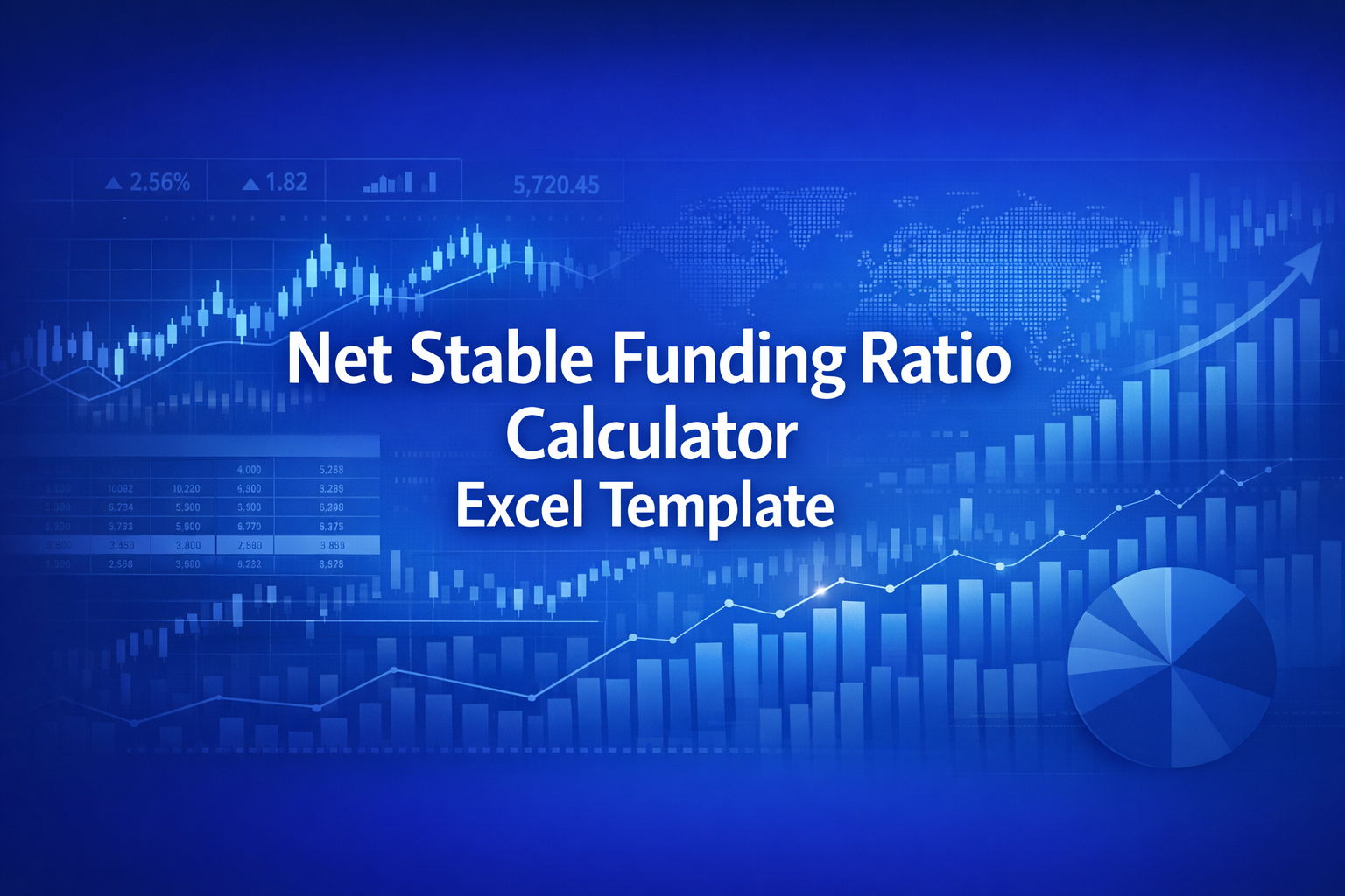 Professional finance illustration representing Net Stable Funding Ratio Calculator Excel Template