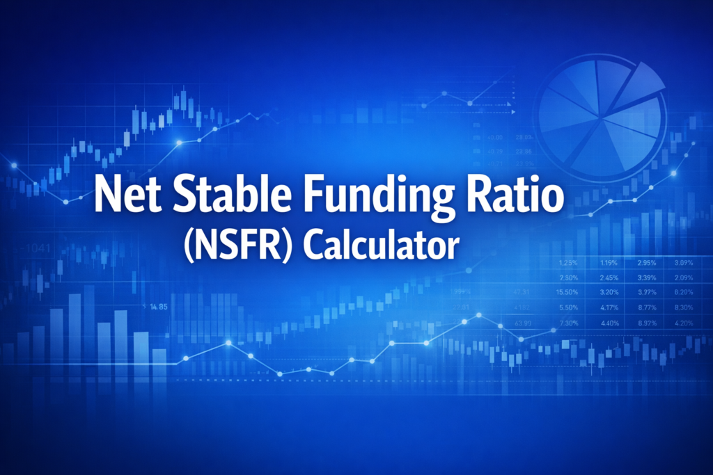 Professional finance illustration representing Net Stable Funding Ratio (NSFR) Calculator: Basel III Structural Liquidity
