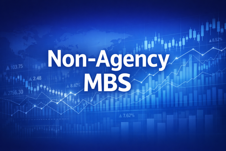 Professional finance illustration representing Non-Agency MBS: Private Label Securities, Credit Enhancement & Subprime Analysis
