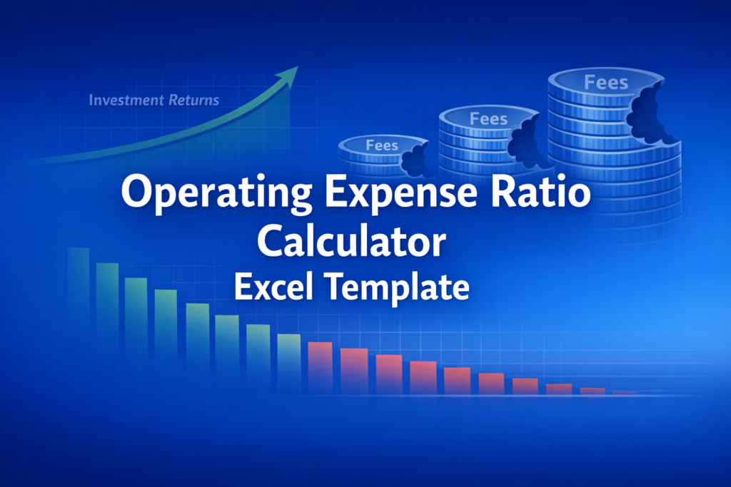 Professional finance illustration representing Operating Expense Ratio Calculator Excel Template