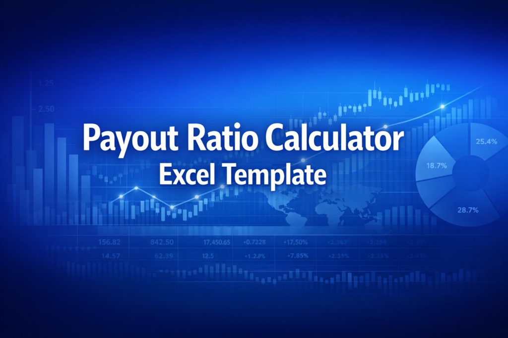 Professional finance illustration representing Payout Ratio Calculator Excel Template