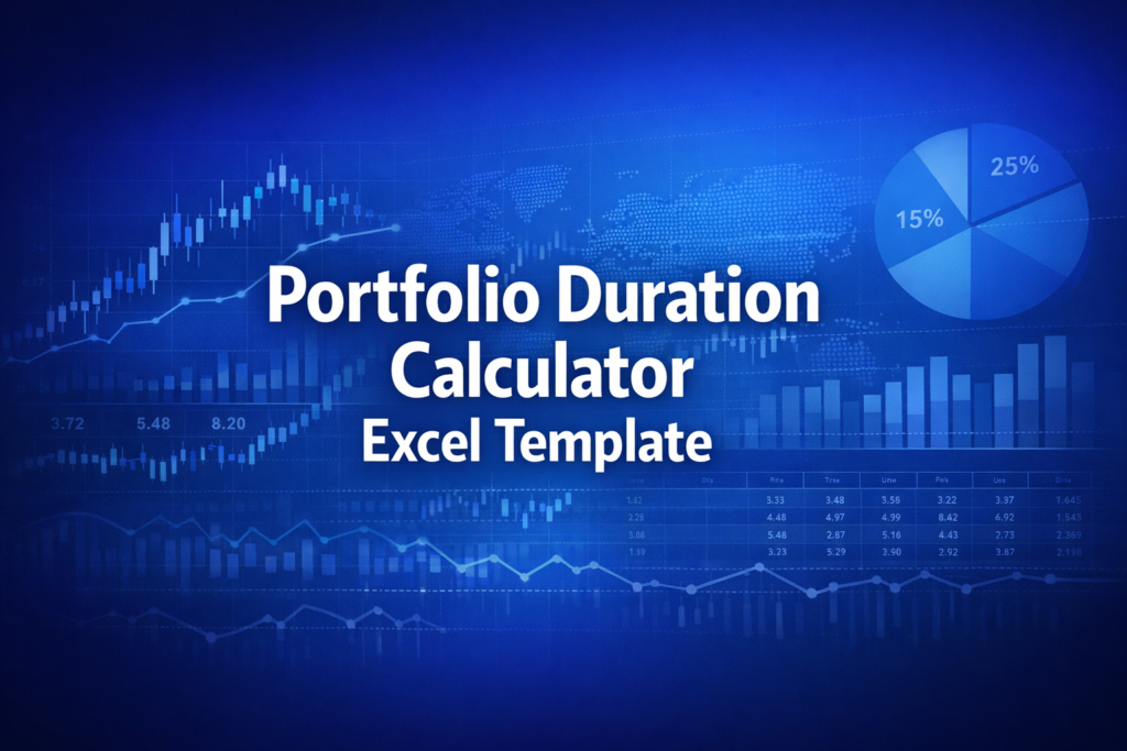 Professional finance illustration representing Portfolio Duration Calculator Excel Template