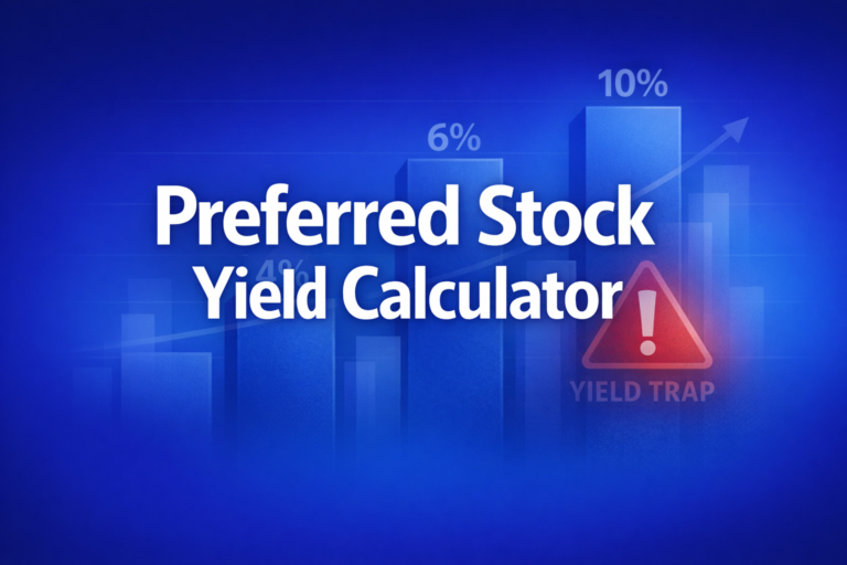 Professional finance illustration representing Preferred Stock Yield Calculator: Dividend Yield, Yield to Call & Yield to Worst