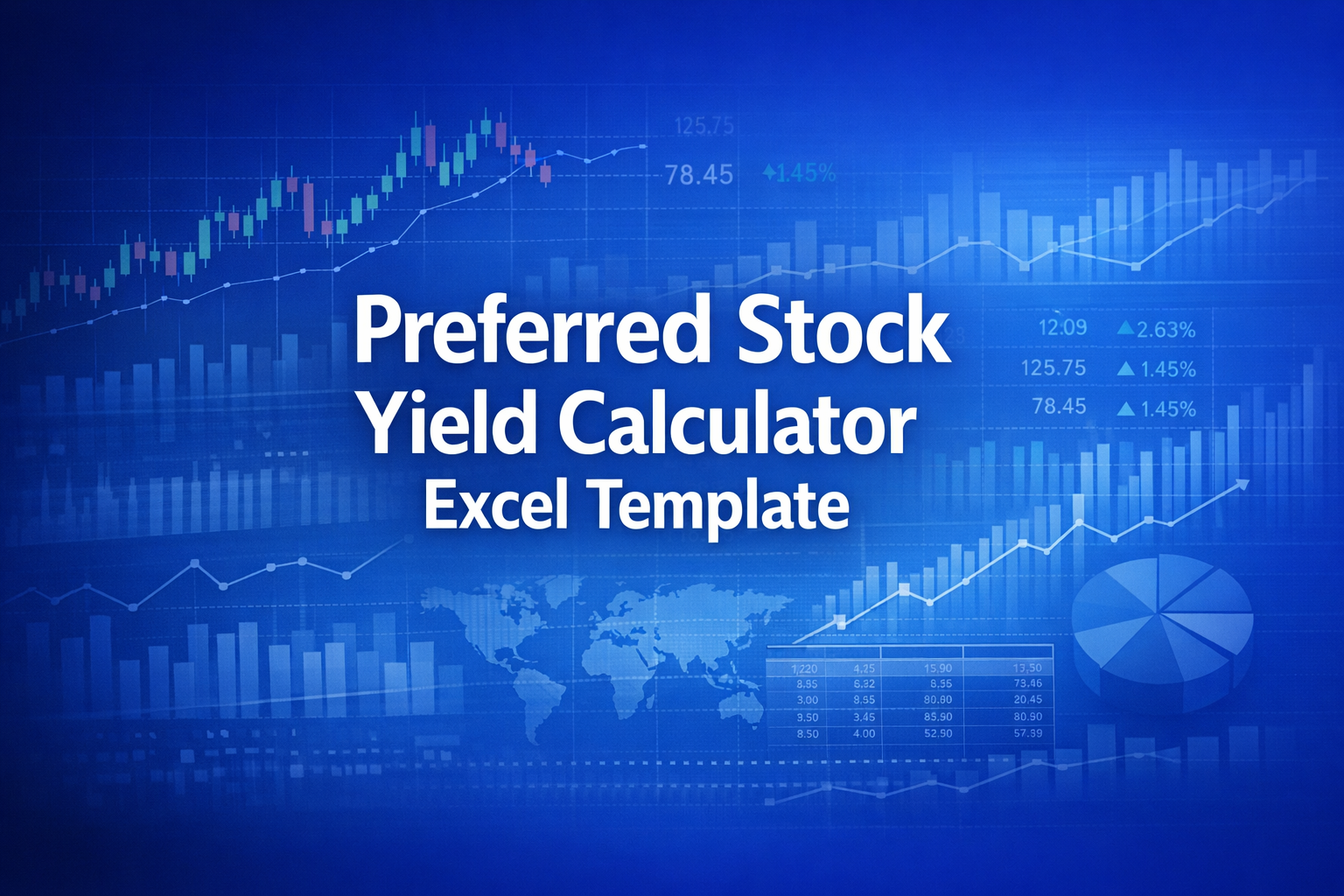 Professional finance illustration representing Preferred Stock Yield Calculator Excel Template
