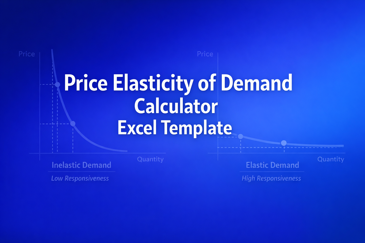 Professional finance illustration representing Price Elasticity of Demand Calculator Excel Template