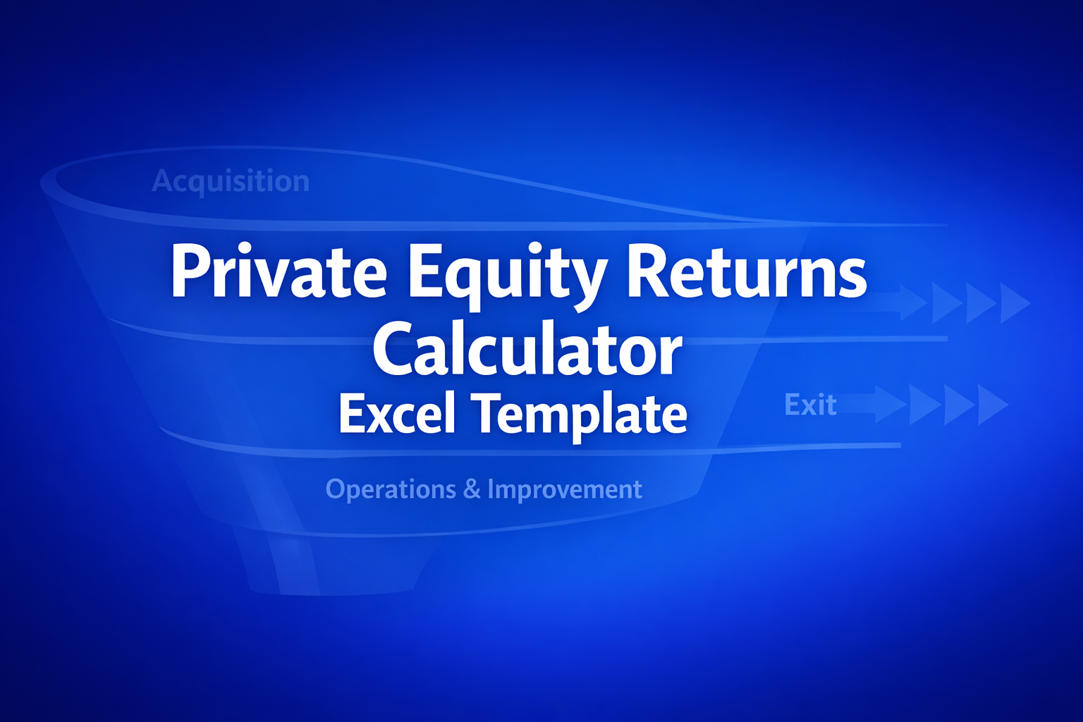 Professional finance illustration representing Private Equity Returns Calculator Excel Template
