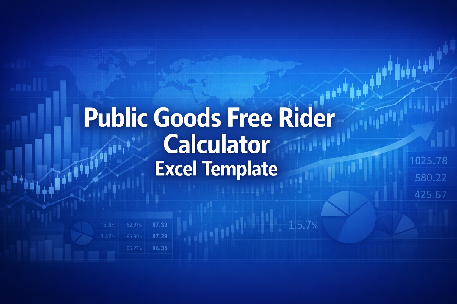 Professional finance illustration representing Public Goods Free Rider Calculator Excel Template