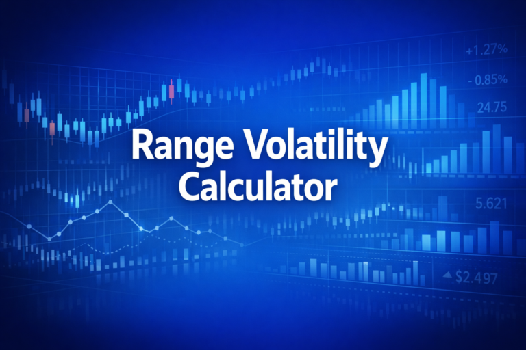 Professional finance illustration representing Range Volatility Calculator