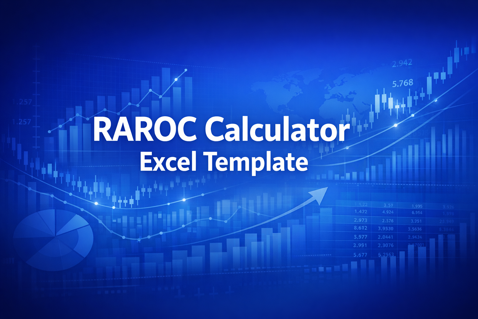 Professional finance illustration representing RAROC Calculator Excel Template
